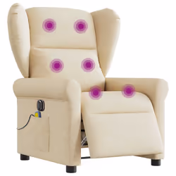 VidaXL 3303372, Tissu, Crème, mousse, 110 kg, 50 cm, 57 cm