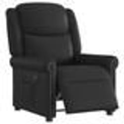 vidaXL Fauteuil inclinable électrique Noir brillant Similicuir