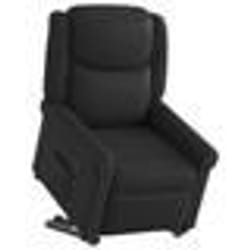 vidaXL Fauteuil inclinable noir brillant similicuir