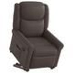 vidaXL Fauteuil inclinable marron brillant similicuir