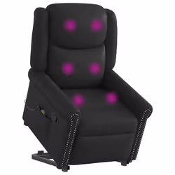 VidaXL 3303420, Simili-cuir, Noir, mousse, 110 kg, 770 mm, 925 mm