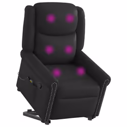VidaXL 3303424, Simili-cuir, Noir, mousse, 110 kg, 770 mm, 925 mm