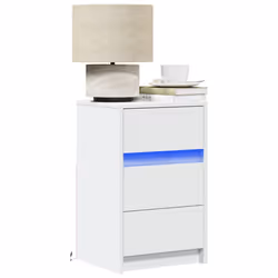 VidaXL 852012 Table de nuit et table de chevet Blanc