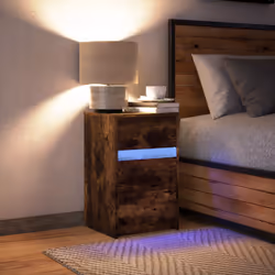 VidaXL 852016 Table de nuit et table de chevet Chêne - Vue supplémentaire 5