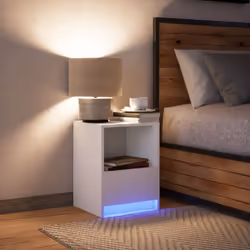 VidaXL 852019 Table de nuit et table de chevet Blanc - Vue supplémentaire 5