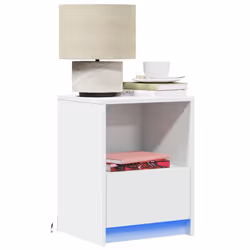 VidaXL 852020 Table de nuit et table de chevet Blanc