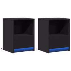 VidaXL 852022 Table de nuit et table de chevet Noir