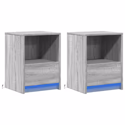 VidaXL 852030 Table de nuit et table de chevet Chêne
