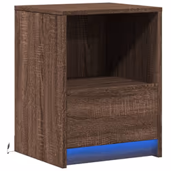 VidaXL 852031 Table de nuit et table de chevet Chêne