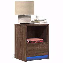 VidaXL 852032 Table de nuit et table de chevet Chêne