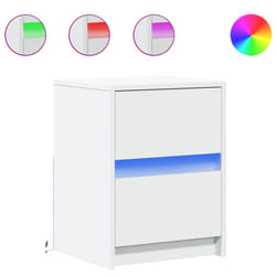 VidaXL 852033 Table de nuit et table de chevet Blanc