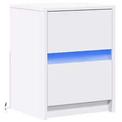 VidaXL 852034 Table de nuit et table de chevet Blanc