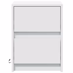 VidaXL 852034 Table de nuit et table de chevet Blanc - Vue supplémentaire 6