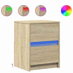 VidaXL 852037 Table de nuit et table de chevet Chêne