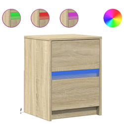 VidaXL 852038 Table de nuit et table de chevet Chêne