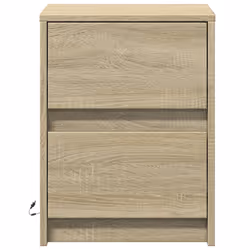 VidaXL 852038 Table de nuit et table de chevet Chêne - Vue supplémentaire 6