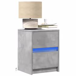 VidaXL 852040 Table de nuit et table de chevet Couleur du béton