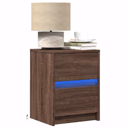 VidaXL 852045 Table de nuit et table de chevet Chêne