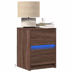 VidaXL 852046 Table de nuit et table de chevet Chêne