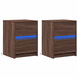 VidaXL 852046 Table de nuit et table de chevet Chêne