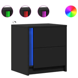 VidaXL 852050 Table de nuit et table de chevet Noir