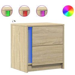 VidaXL 852051 Table de nuit et table de chevet Chêne
