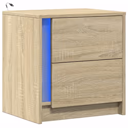 VidaXL 852051 Table de nuit et table de chevet Chêne