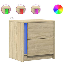 VidaXL 852052 Table de nuit et table de chevet Chêne