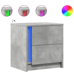 VidaXL 852054 Table de nuit et table de chevet Couleur du béton