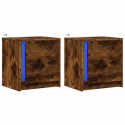 VidaXL 852056 Table de nuit et table de chevet Chêne