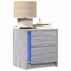 VidaXL 852057 Table de nuit et table de chevet Chêne