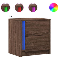 VidaXL 852059 Table de nuit et table de chevet Chêne