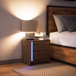 VidaXL 852059 Table de nuit et table de chevet Chêne - Vue supplémentaire 5