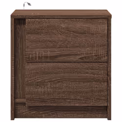 VidaXL 852059 Table de nuit et table de chevet Chêne - Vue supplémentaire 6