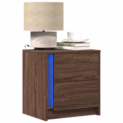 VidaXL 852060 Table de nuit et table de chevet Chêne