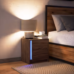 VidaXL 852060 Table de nuit et table de chevet Chêne - Vue supplémentaire 5
