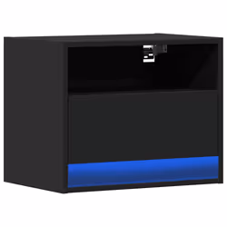 VidaXL 852063 Table de nuit et table de chevet Noir