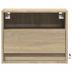 VidaXL 852065 Table de nuit et table de chevet Chêne - Vue supplémentaire 6