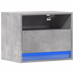 VidaXL 852067 Table de nuit et table de chevet Couleur du béton