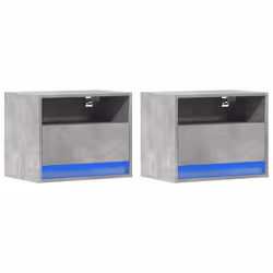 VidaXL 852068 Table de nuit et table de chevet Couleur du béton