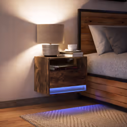 VidaXL 852069 Table de nuit et table de chevet Chêne - Vue supplémentaire 5