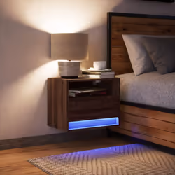 VidaXL 852073 Table de nuit et table de chevet Chêne - Vue supplémentaire 5