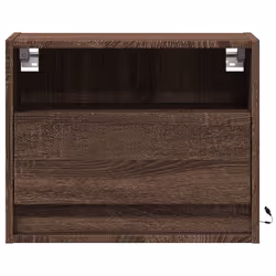 VidaXL 852073 Table de nuit et table de chevet Chêne - Vue supplémentaire 6