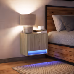 VidaXL 852080 Table de nuit et table de chevet Chêne - Vue supplémentaire 5