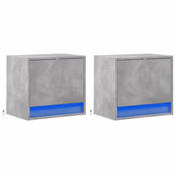 VidaXL 852082 Table de nuit et table de chevet Couleur du béton