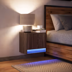 VidaXL 852088 Table de nuit et table de chevet Chêne - Vue supplémentaire 5