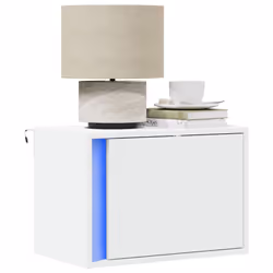 VidaXL 852090 Table de nuit et table de chevet Blanc