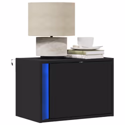 VidaXL 852091 Table de nuit et table de chevet Noir