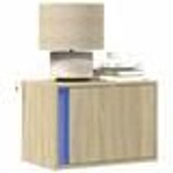 vidaXL Tables de chevet murales avec lumières LED 2 pcs chêne sonoma