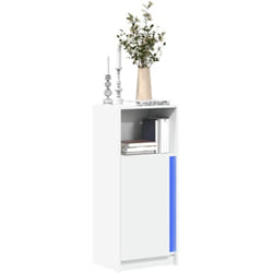 Vidaxl - Buffet avec led blanc 42,5x34x100 cm bois d'ingénierie